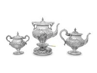 An American Silver Partial Tea Service