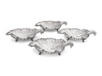 A Set of Four French Silver Sweet-Meat Dishes