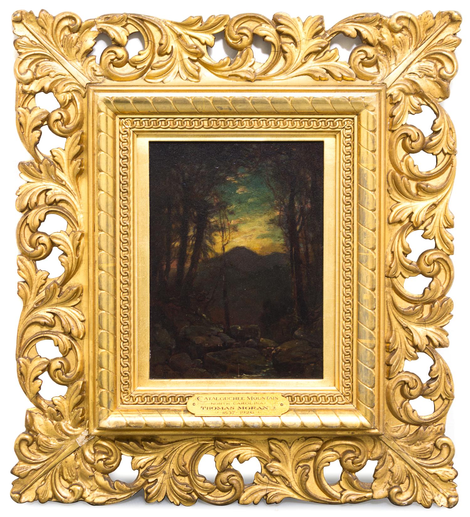 Thomas Moran, (American, 1837-1926), Catalouchee Mountain, North Carolina, c. 1880-1885