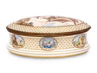 A Sèvres Style Porcelain Table Casket