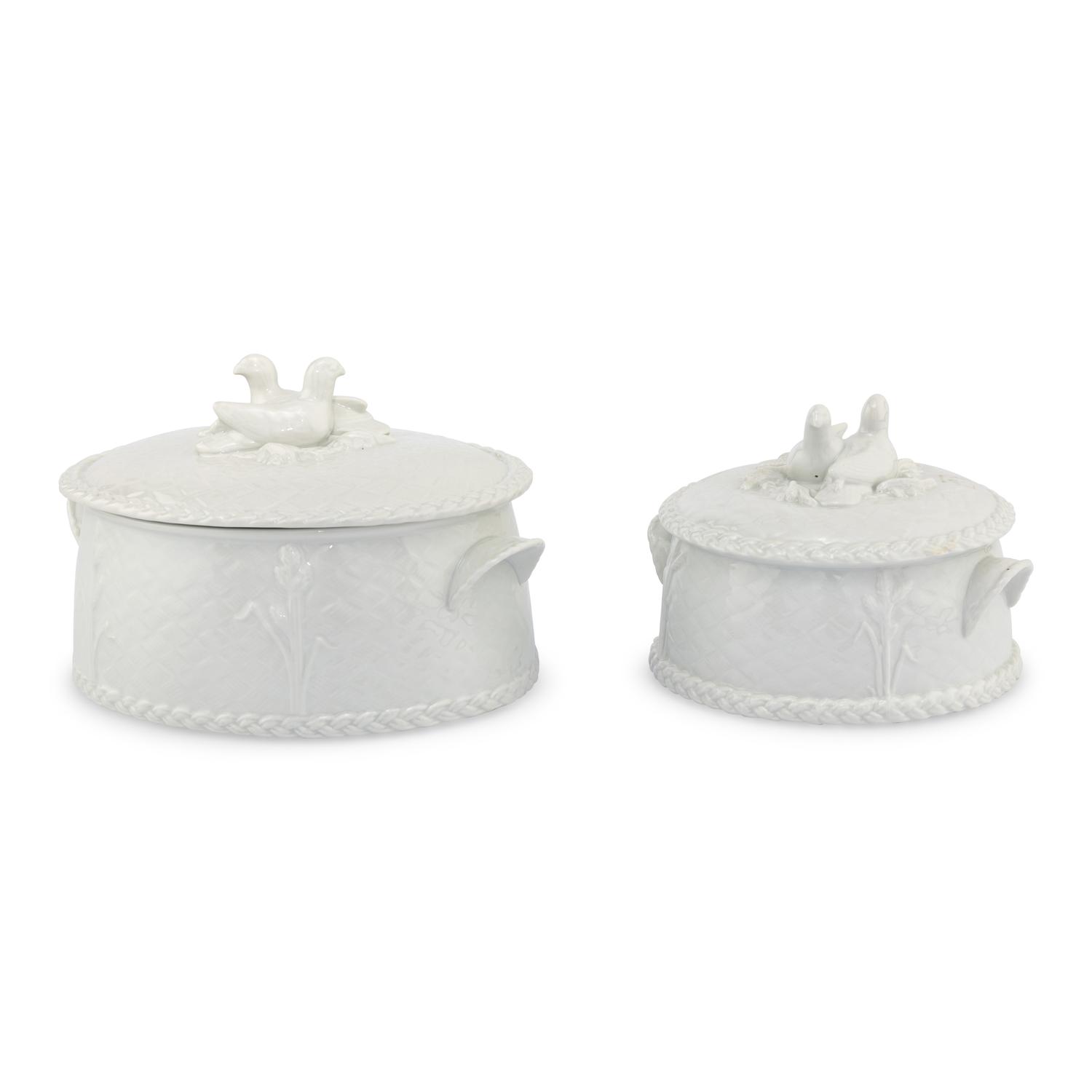 Two Royal Worcester Porcelain Game Tureens