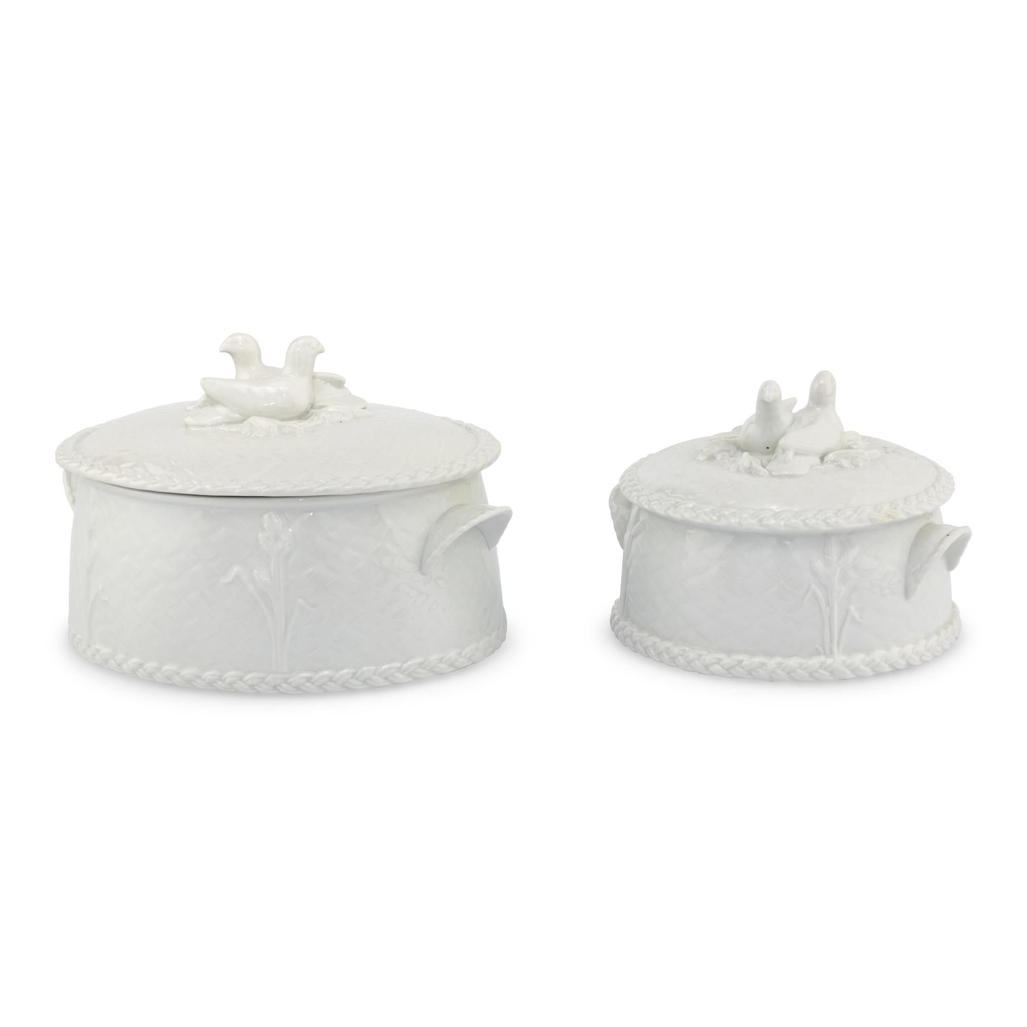 Two Royal Worcester Porcelain Game Tureens