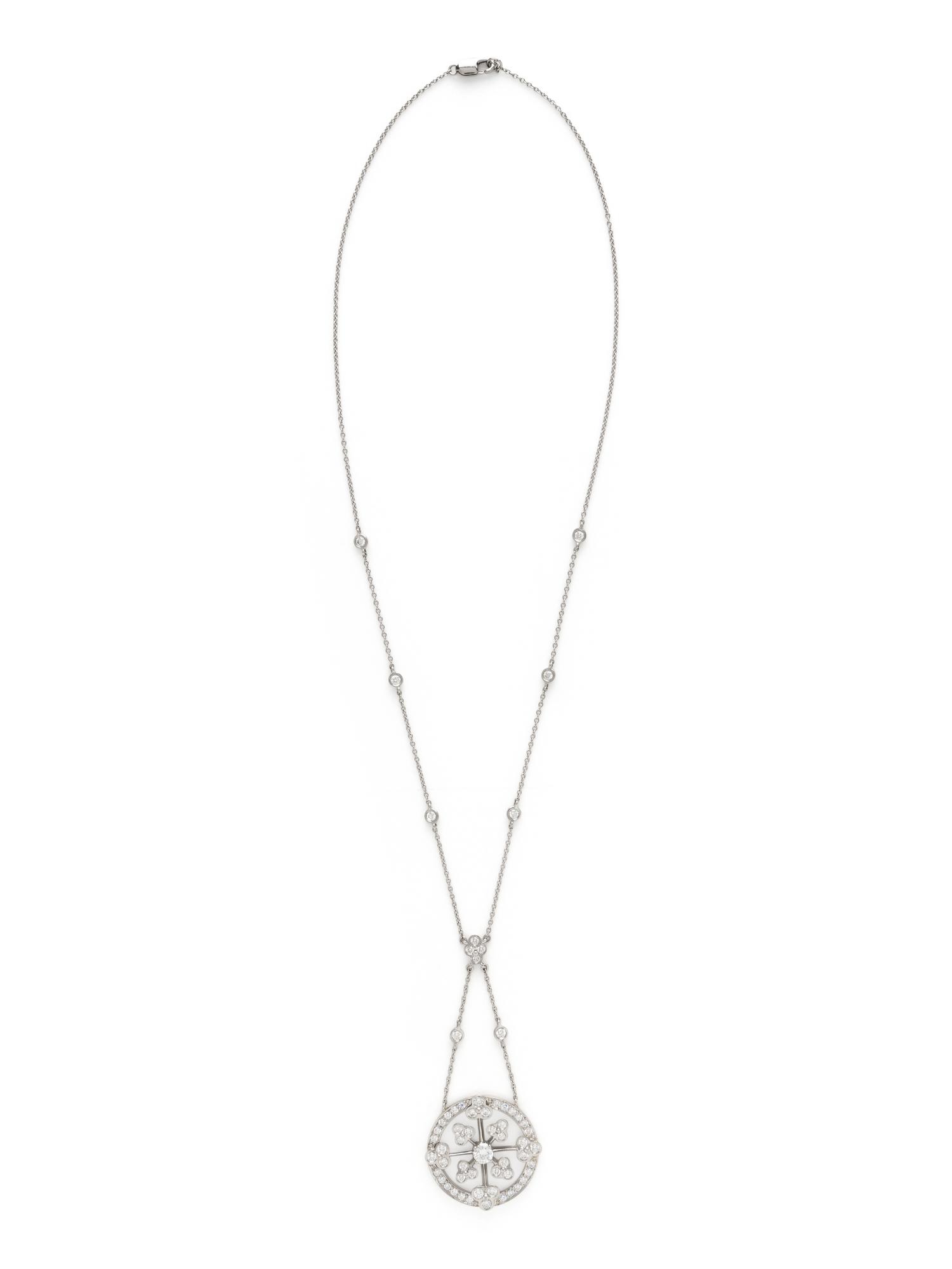 SUNA BROTHERS, PLATINUM AND DIAMOND NECKLACE