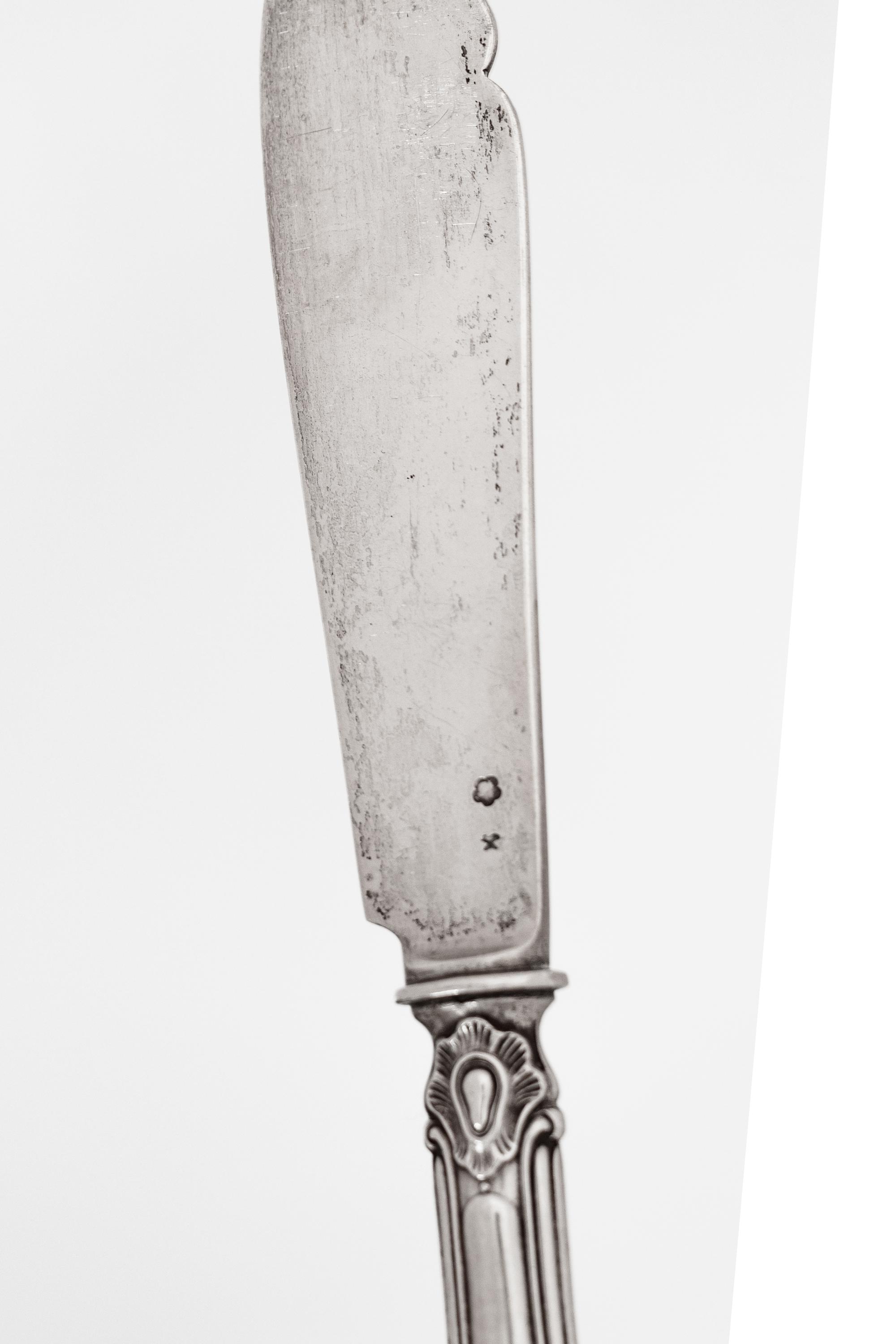 An Austrian Silver Fish Service