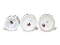Three Porcelain Occupational Shaving Mugs