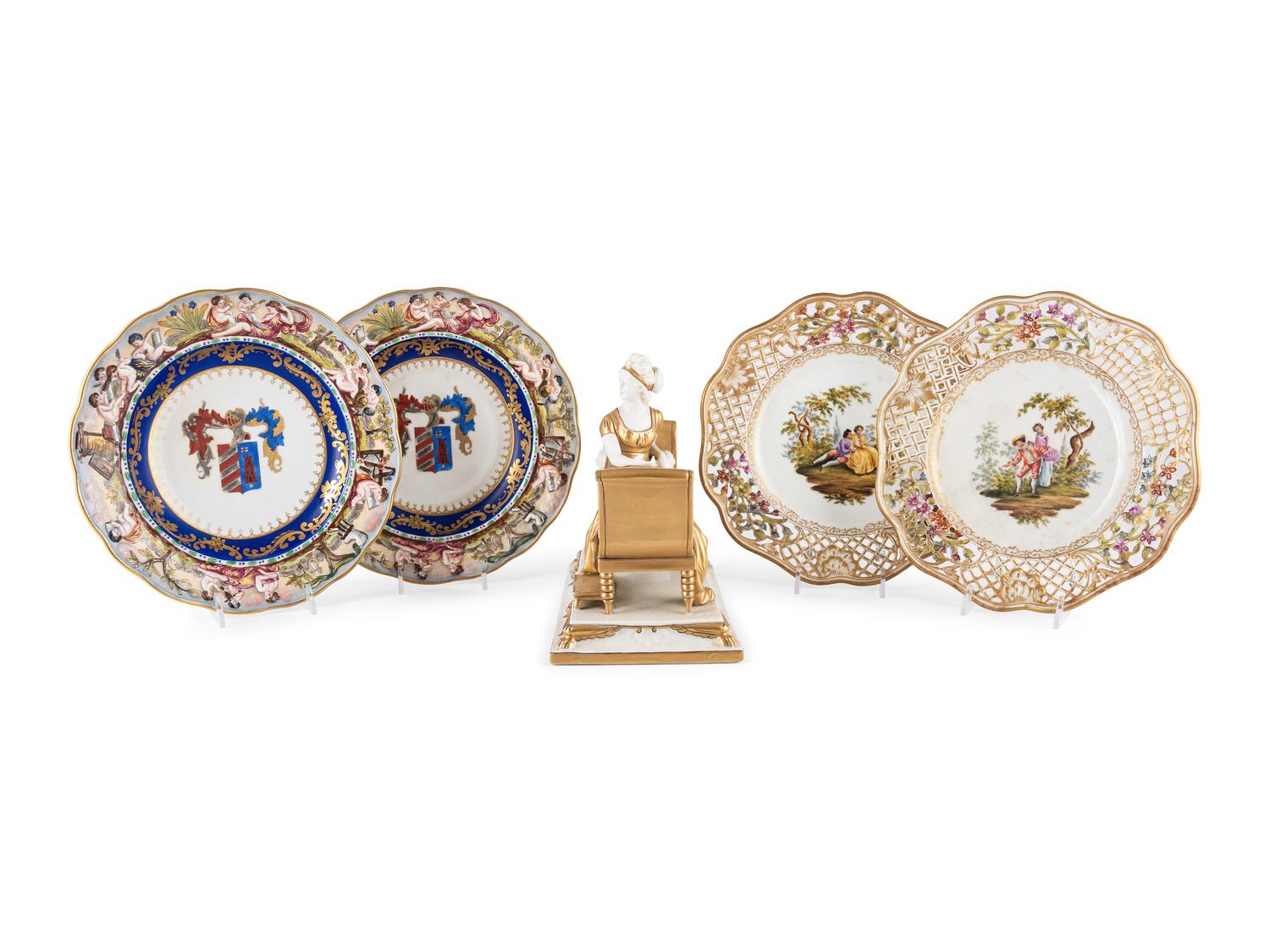 A Group of Continental Porcelain