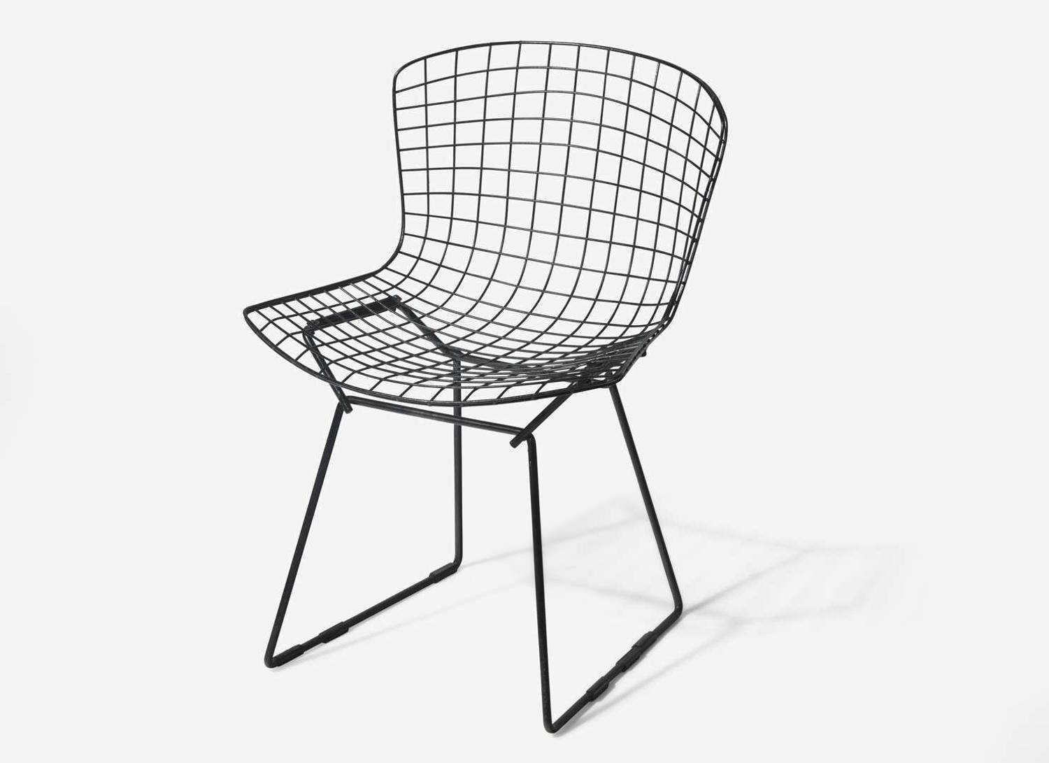 Harry Bertoia, Rare Prototype Double-Wire Side Chair
