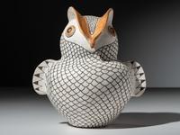 Monumental Pottery Owl