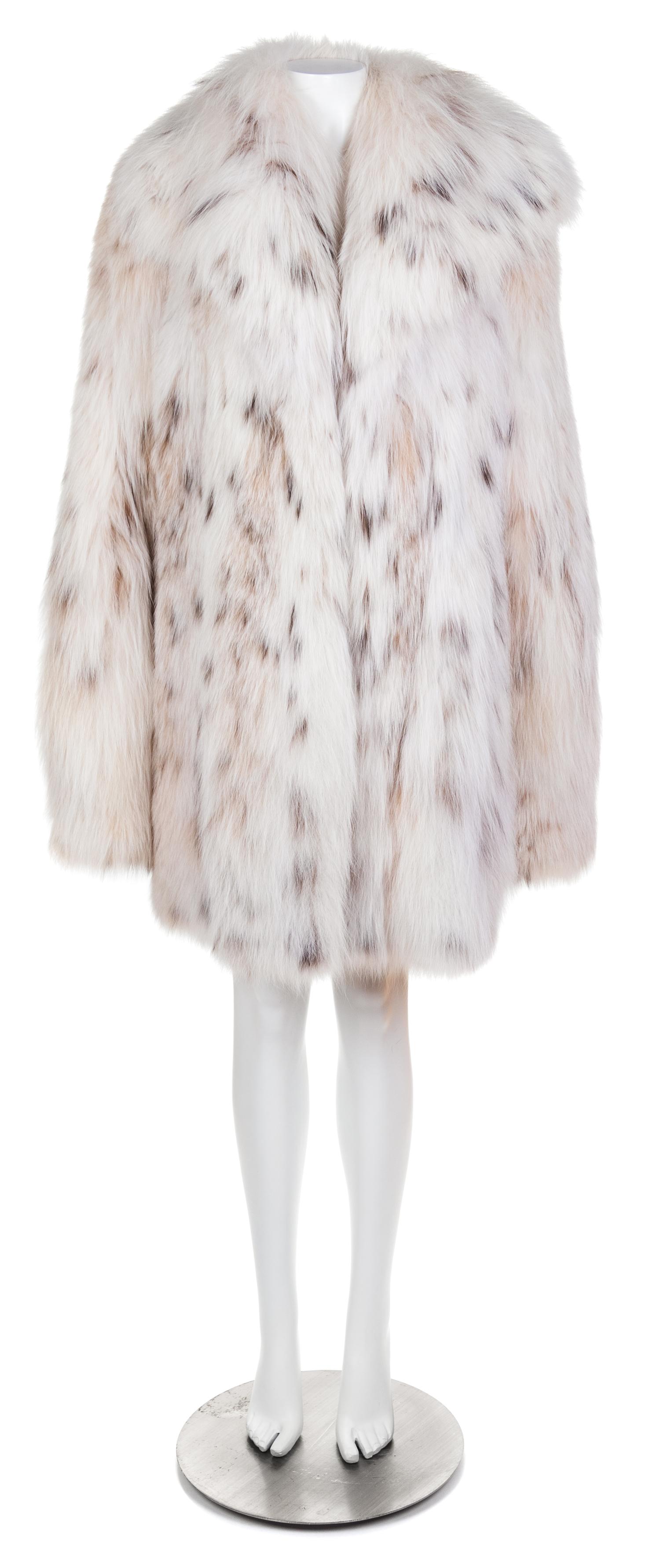 A Dennis Basso Russian Lynx Coat, No size.