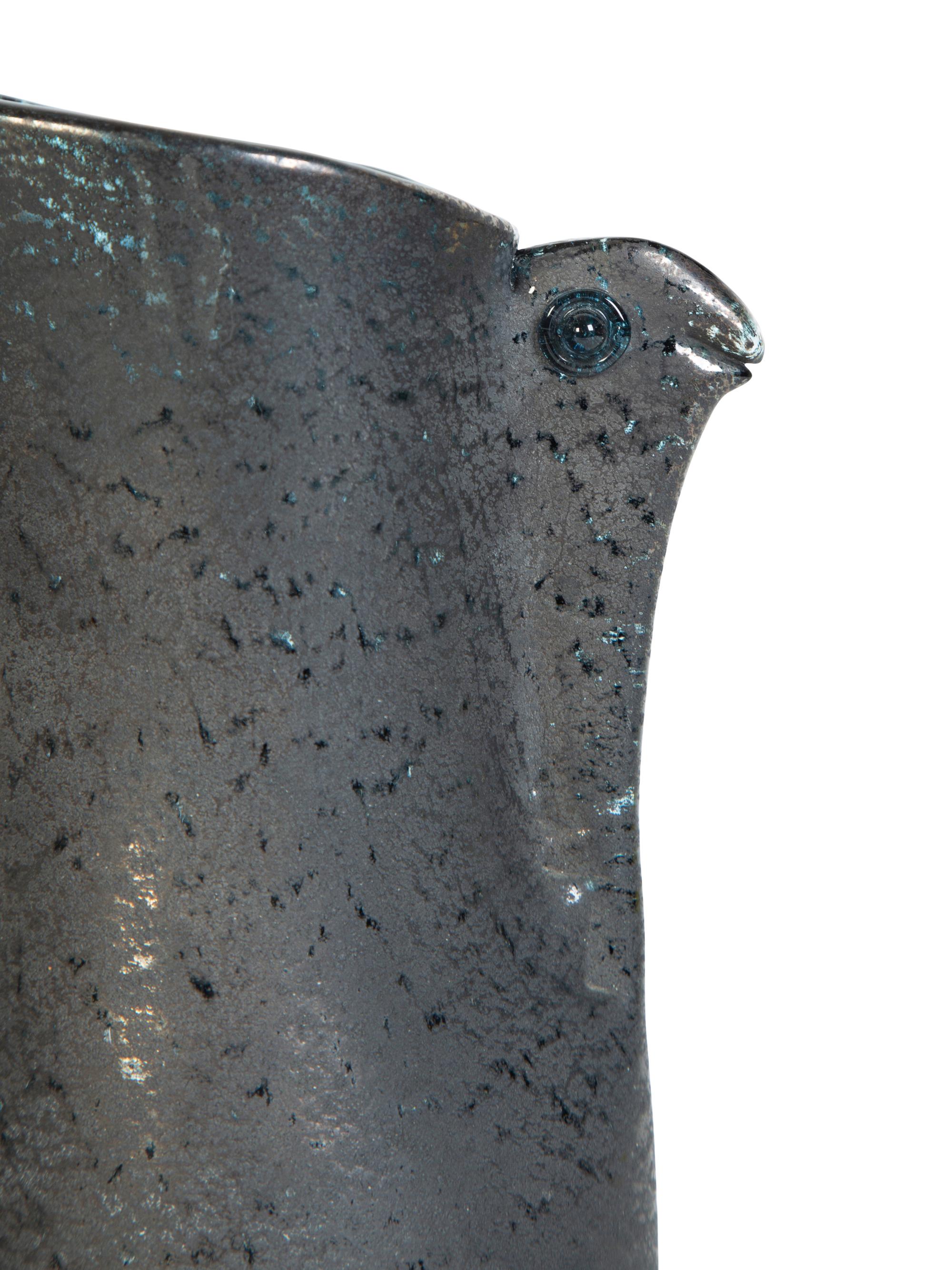 A Graduated Pair of Murano Glass Barbarico Pitchers by Barovier and Toso — 20TH CENTURY