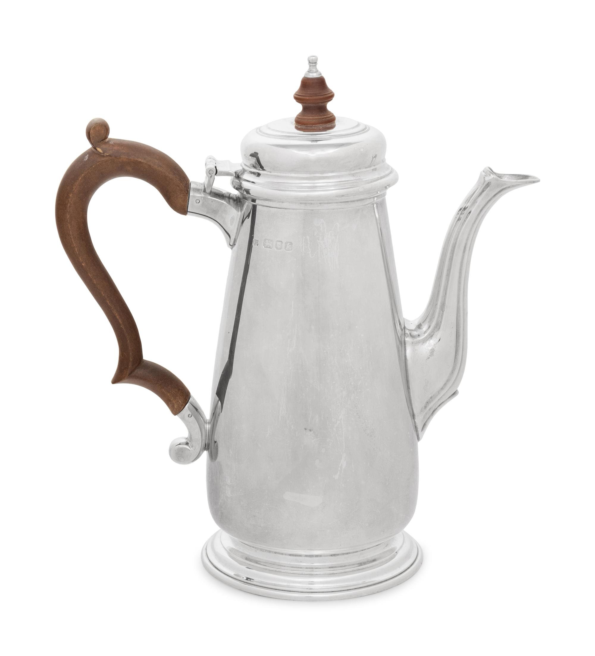 An English Silver Coffee Pot