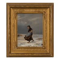German/Austrian, 19th Century — Winter Outings (a pair of works)