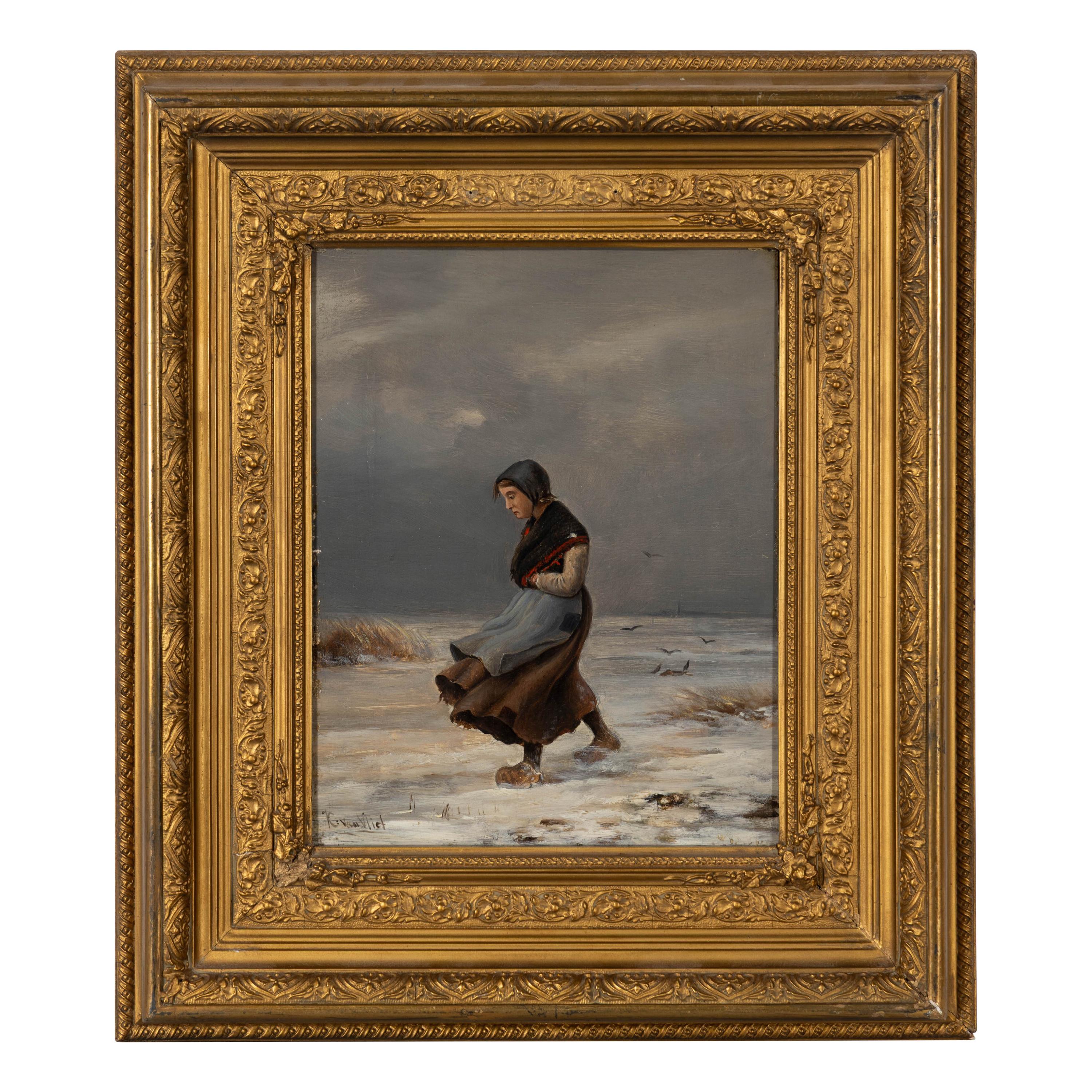 German/Austrian, 19th Century — Winter Outings (a pair of works)