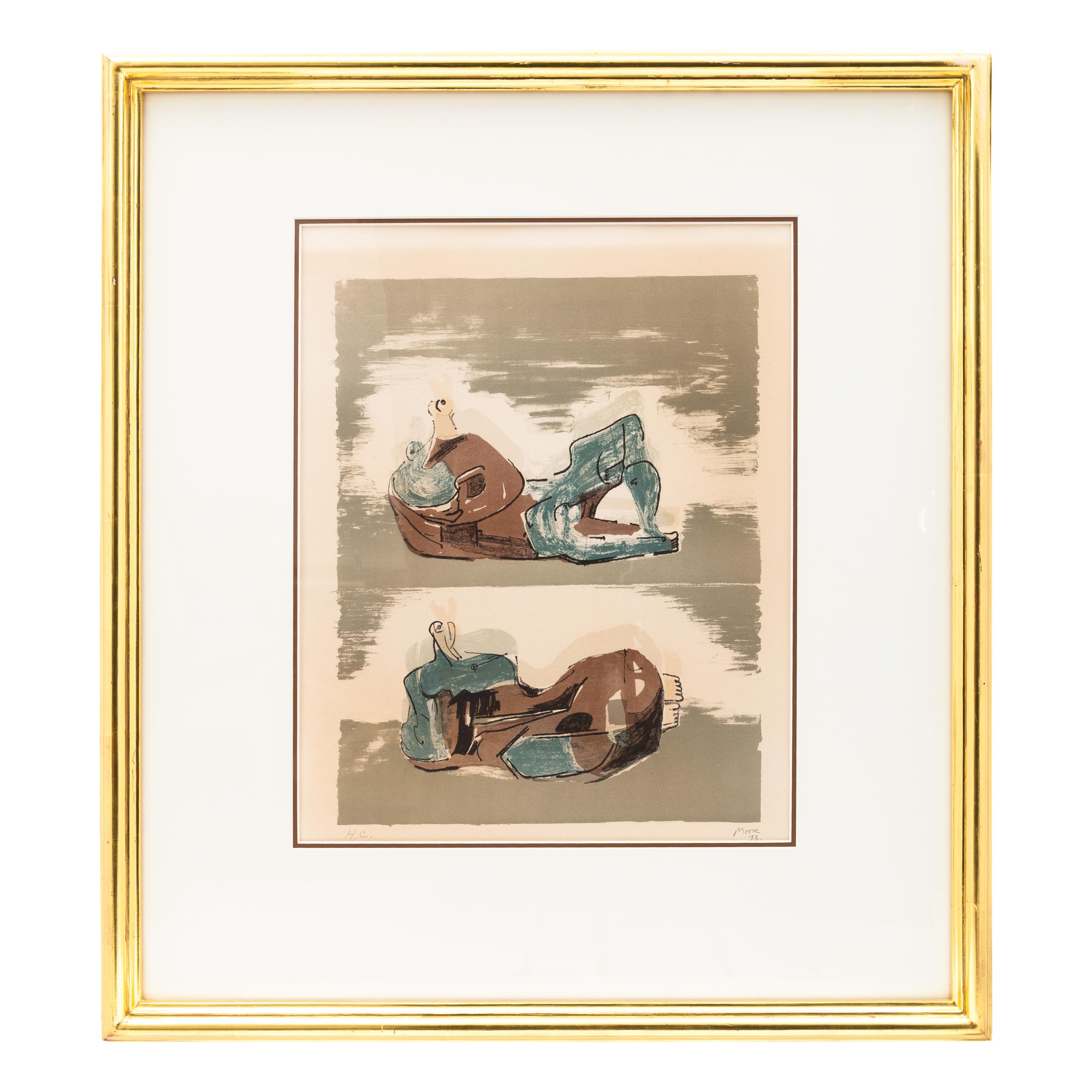 Henry Moore (British, 1898-1986) — Two Reclining Figures, 1973