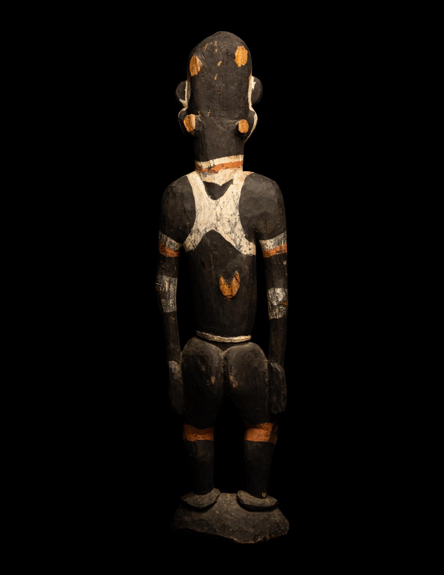 A Sepik River Wood Standing Male Figure