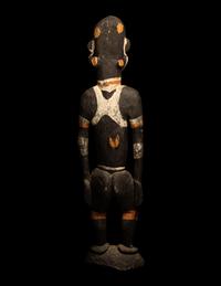 A Sepik River Wood Standing Male Figure