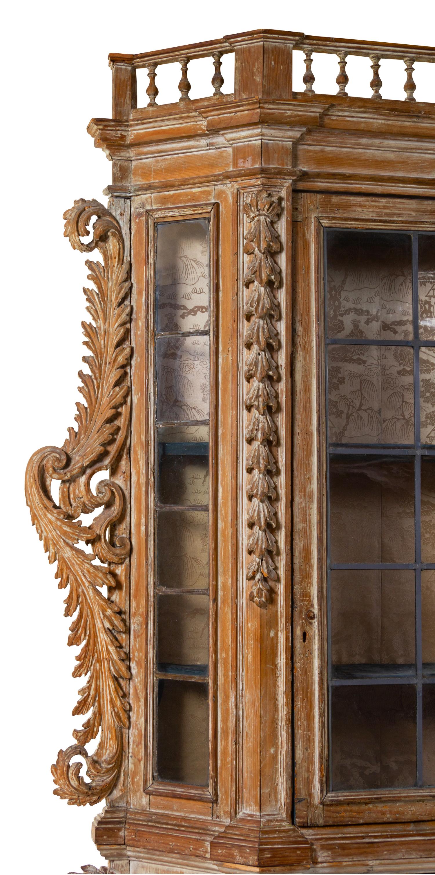 An Italian Cerused Walnut Bookcase