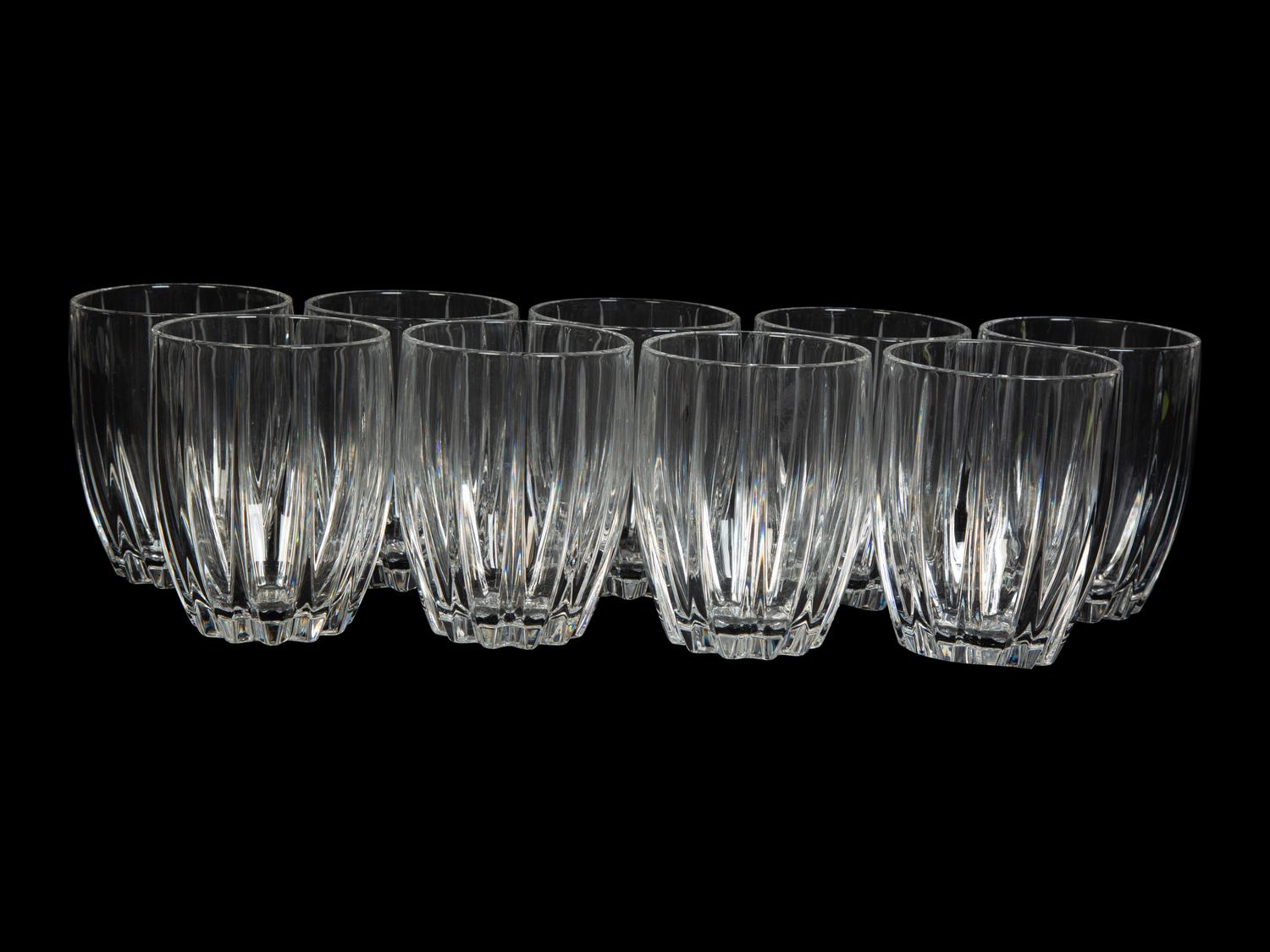 A Set of Nine Waterford Marquis Glasses with Six Others