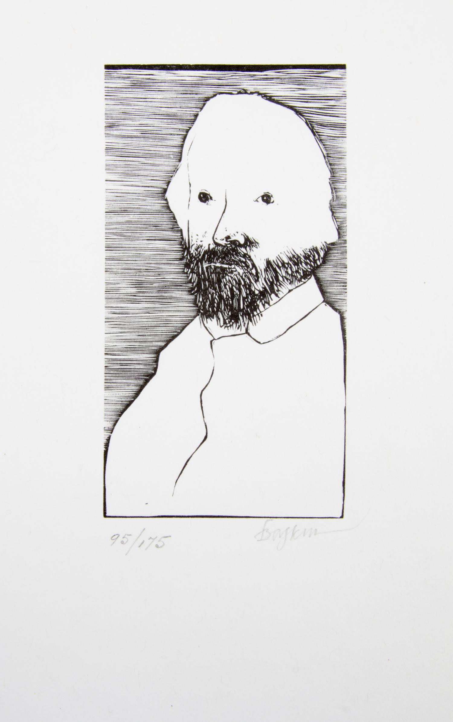 BASKIN, LEONARD. Laus pictorum. Northampton, 1969. Portfolio of 16 portraits of 19th century artists. Signed, limited.