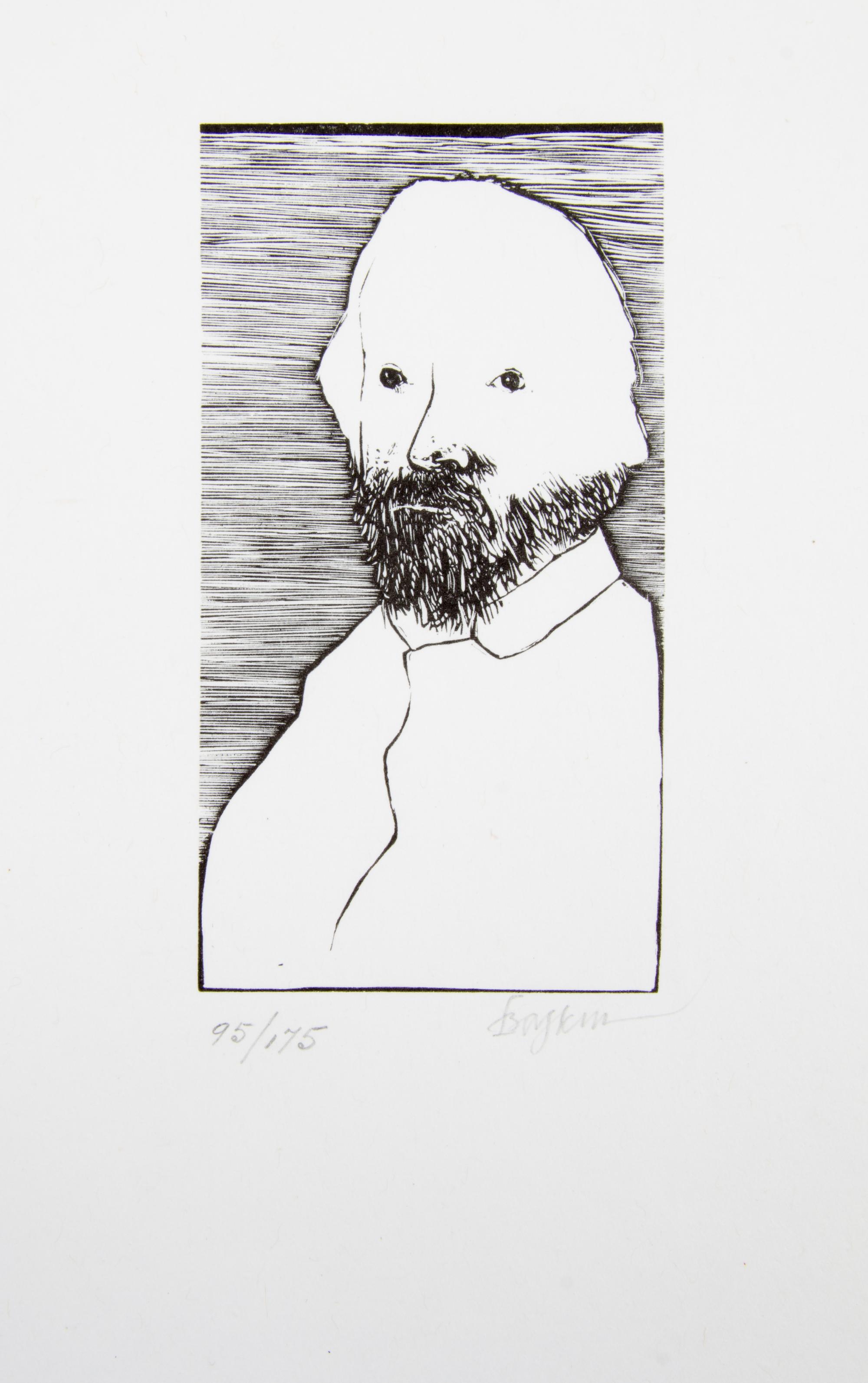 BASKIN, LEONARD. Laus pictorum. Northampton, 1969. Portfolio of 16 portraits of 19th century artists. Signed, limited.