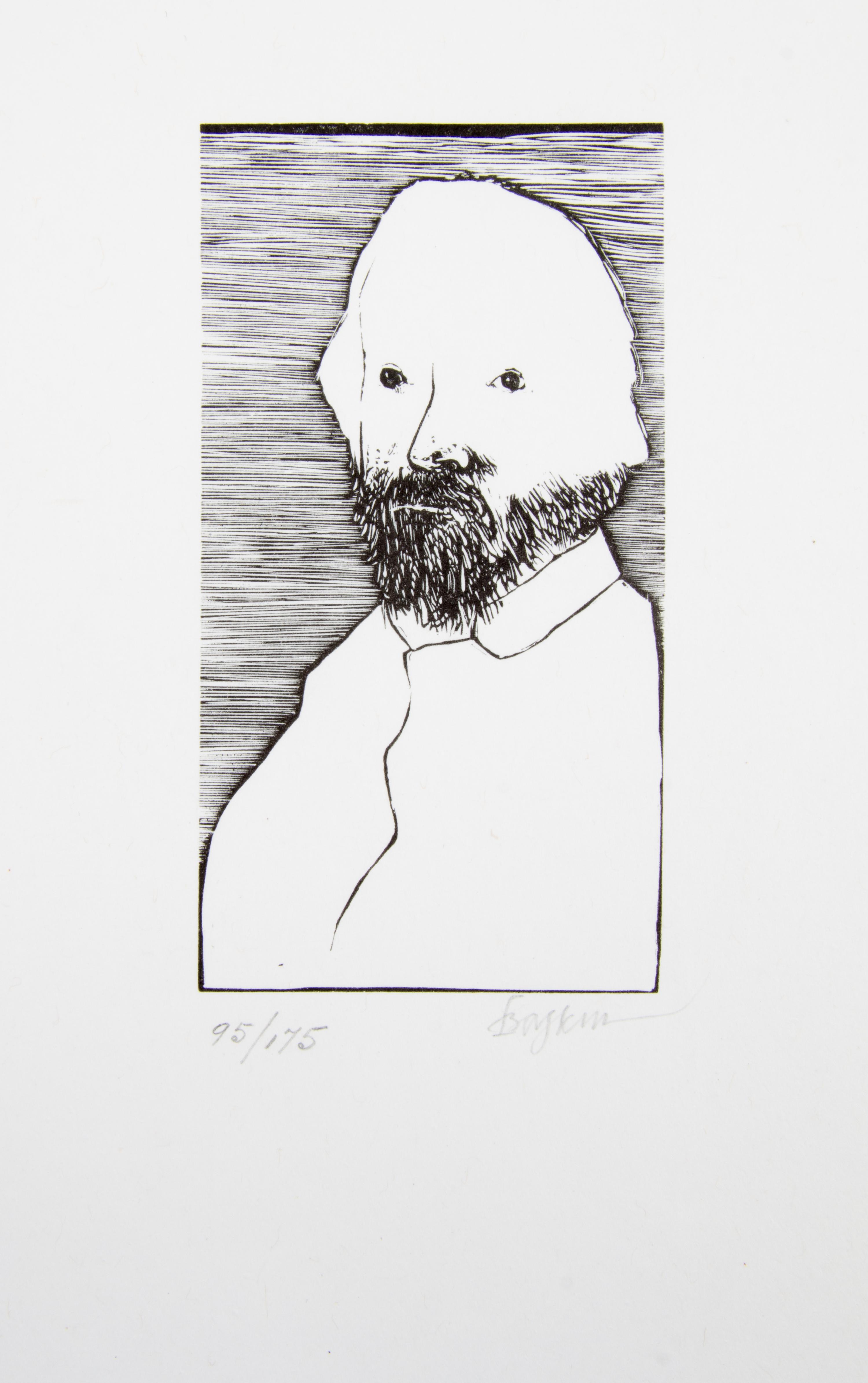 BASKIN, LEONARD. Laus pictorum. Northampton, 1969. Portfolio of 16 portraits of 19th century artists. Signed, limited.