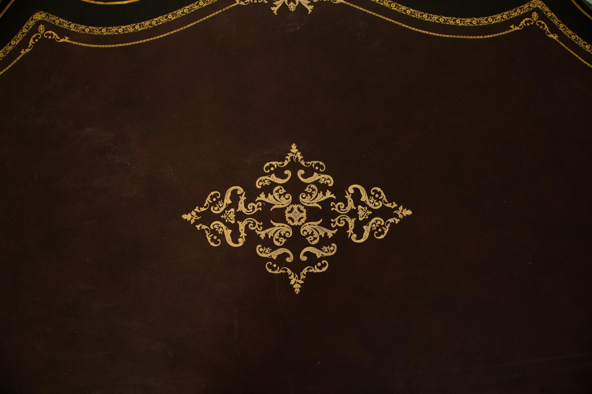 A Napoleon III Style Gilt Bronze Mounted Ebonized Writing Table — LATE 19TH CENTURY