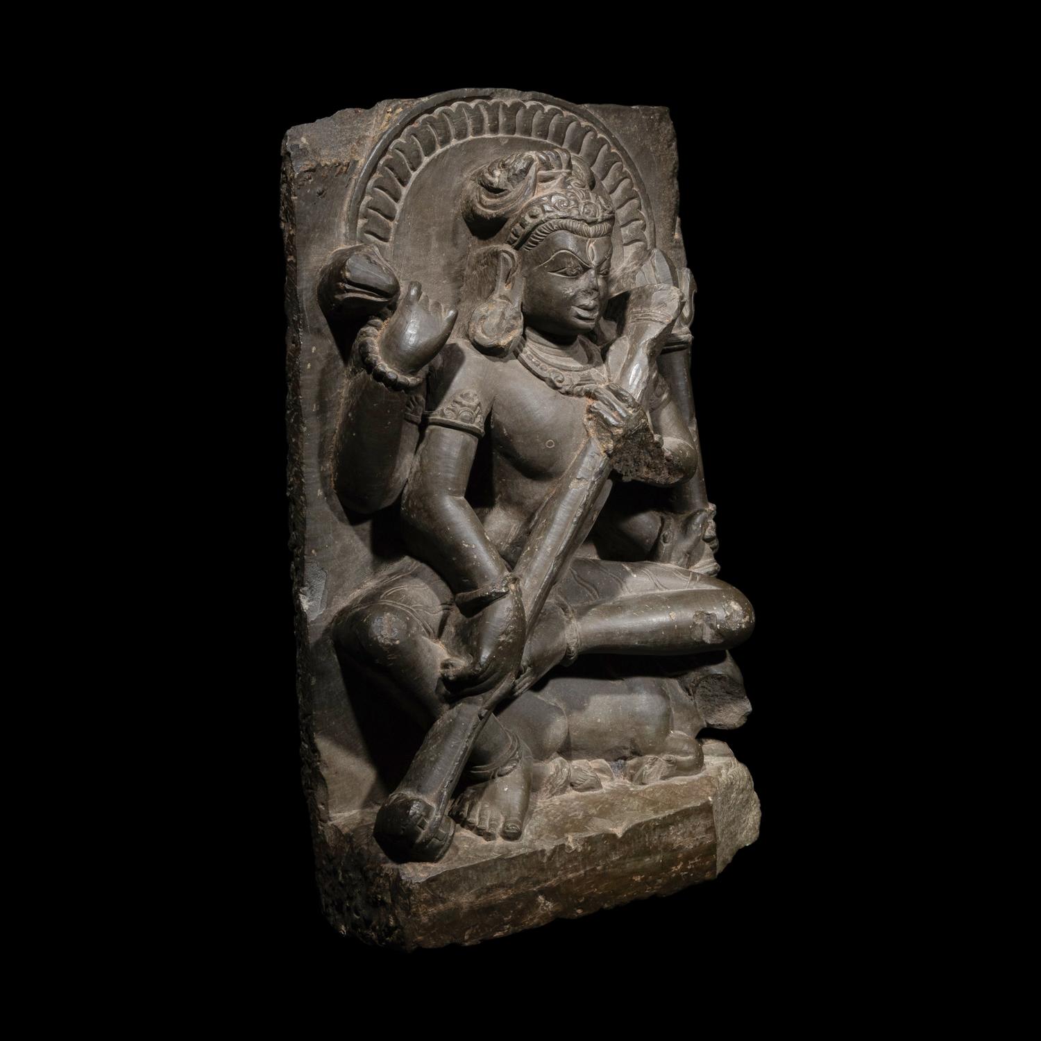 An Indian Stone Figure of Shiva, Uttarakhand, Almora, 10th-11th Century