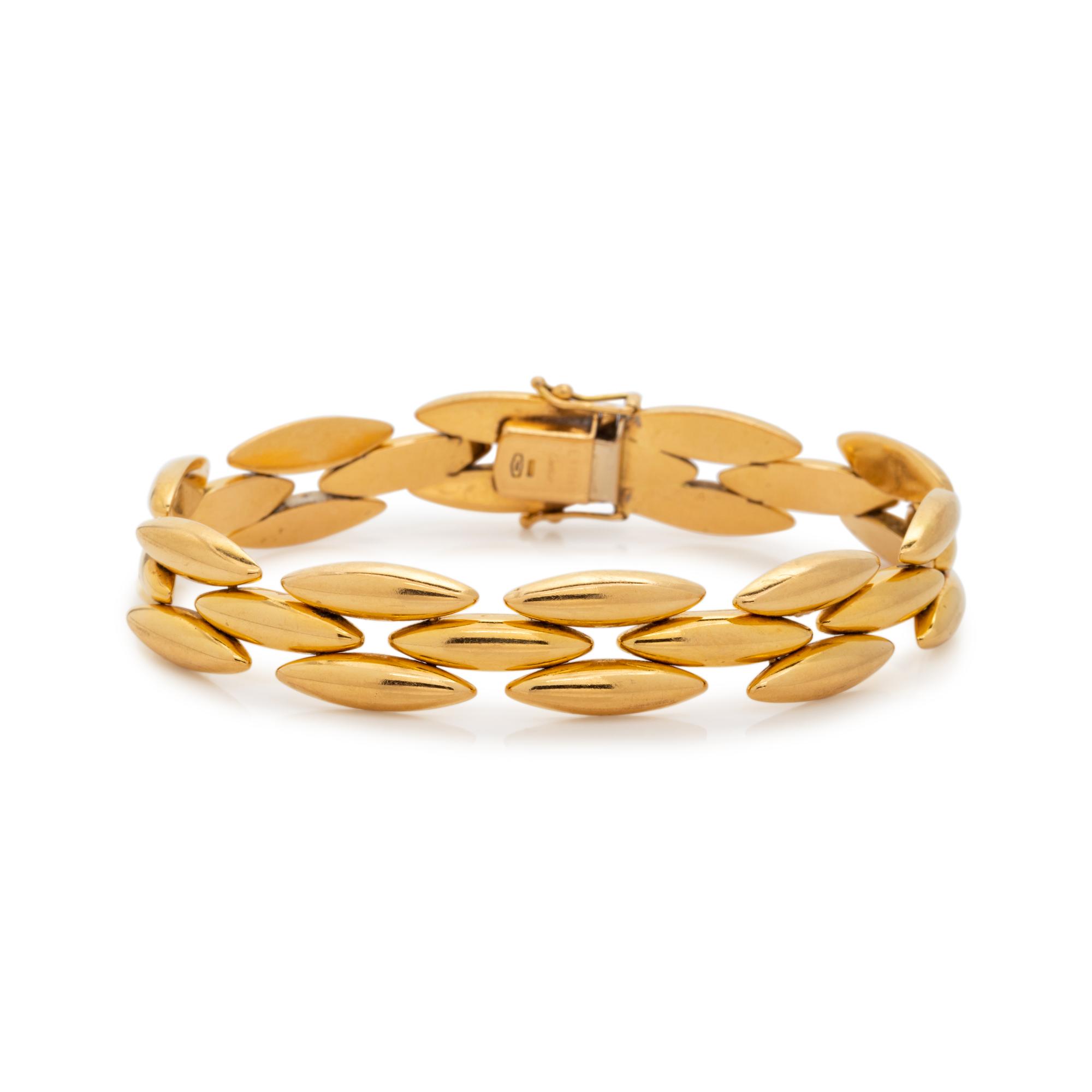 CARTIER, YELLOW GOLD 'GENTIANE' BRACELET