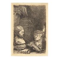 Rembrandt van Rijn (Dutch, 1606–1669) — Man Drawing from a Cast , 1641