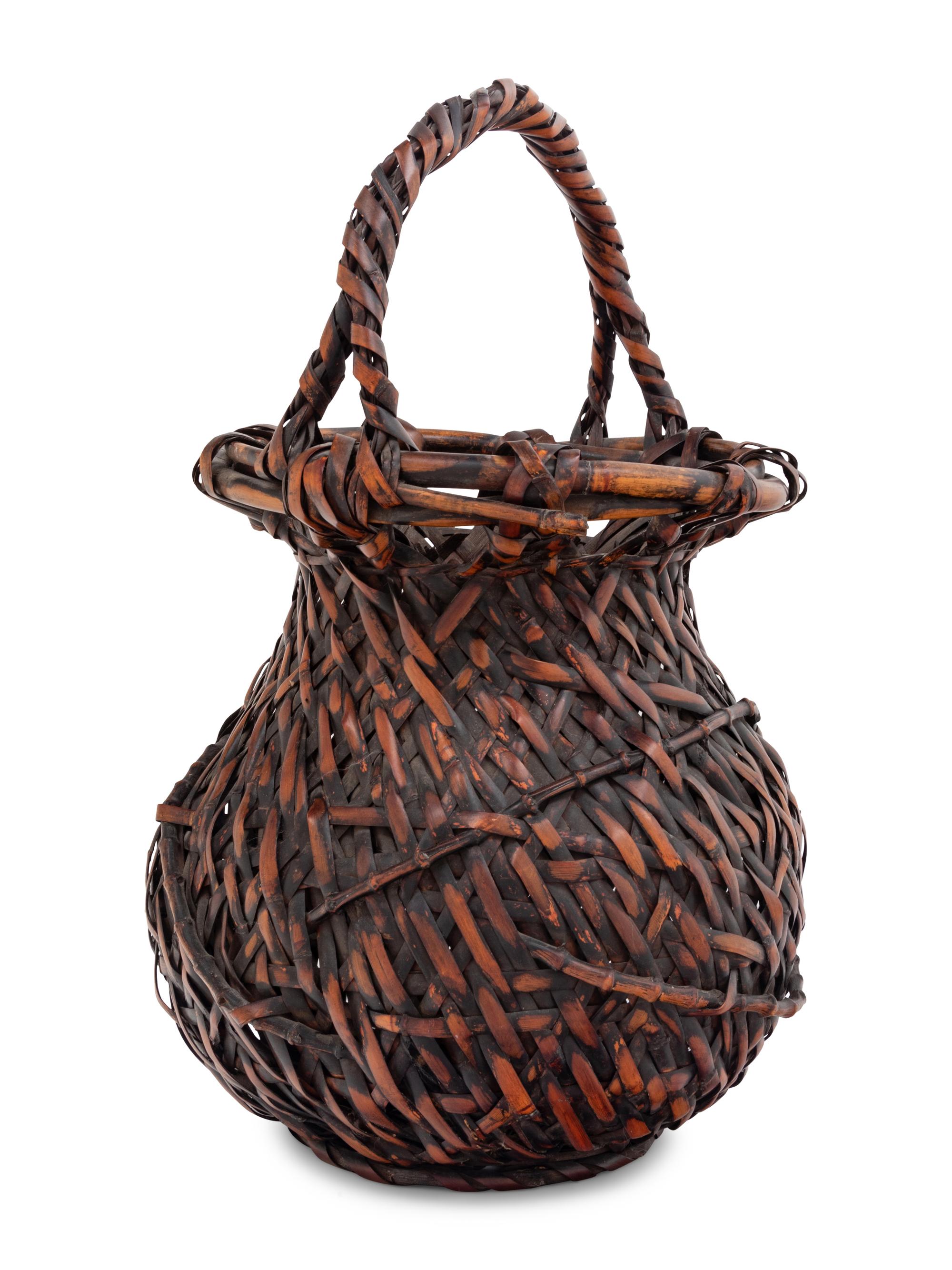 A Bamboo Flower Arranging Basket