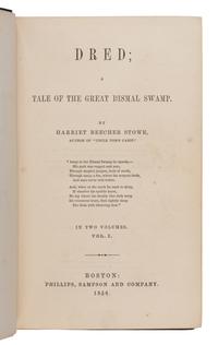 Stowe, Harriet Beecher (1811-1896). A group of 4 titles, most first editions, comprising: