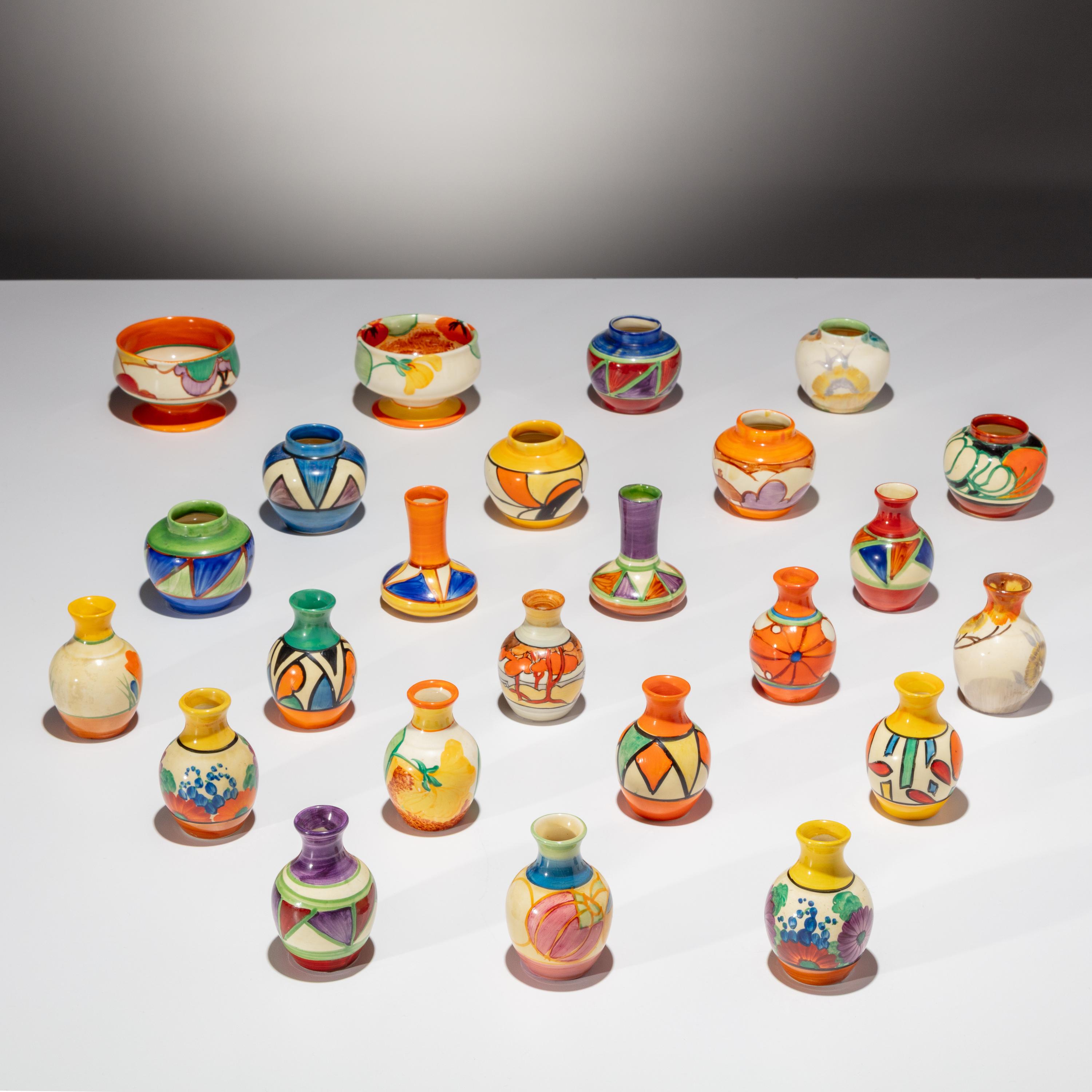 Clarice Cliff (English, 1899–1972) — Group of 24 Small Articles