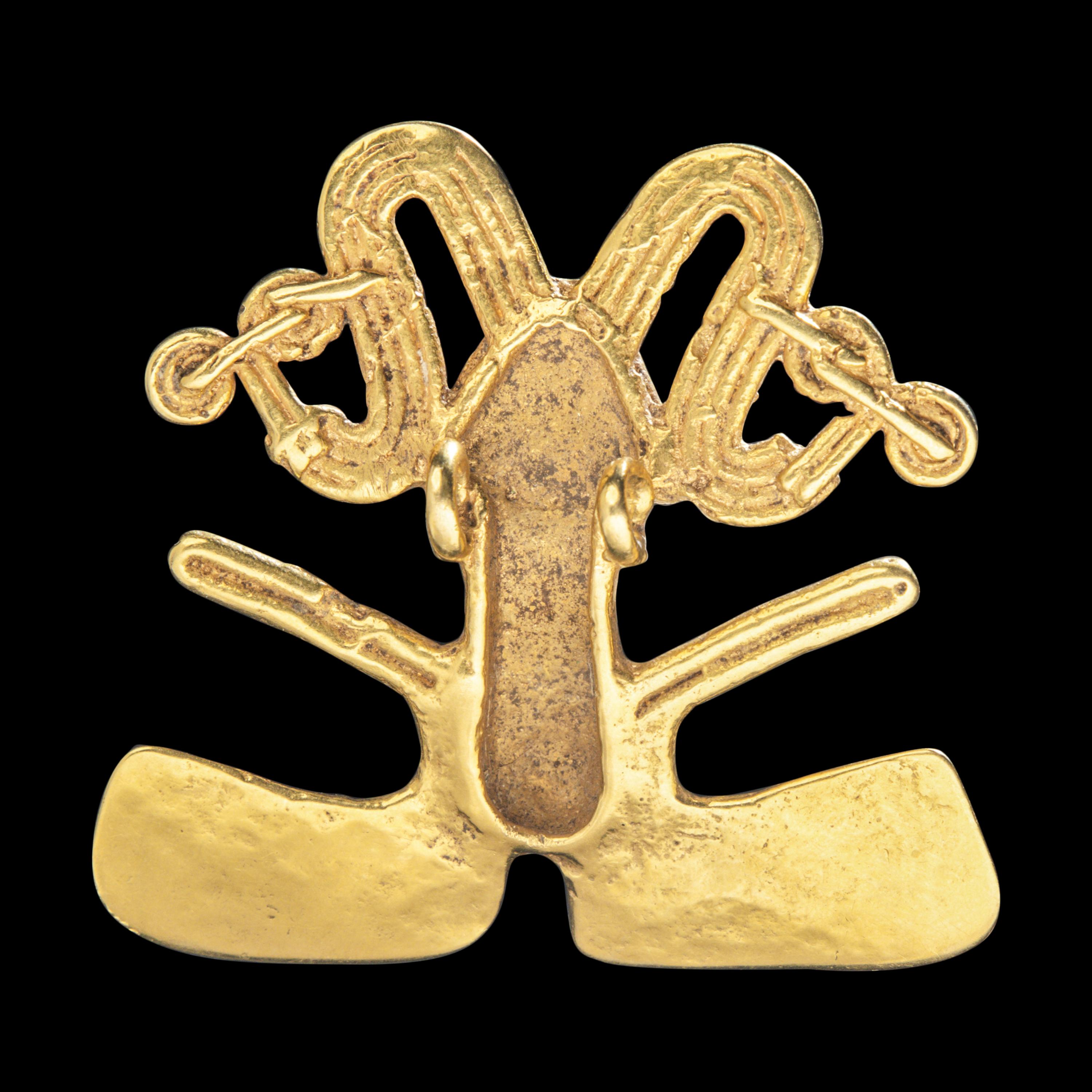 A Costa Rican Tumbaga Frog Pendant