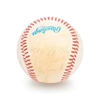 A Boston Red Sox Multi Signed Autograph Baseball With 20 Signatures Including Ted Williams (Beckett Authentication Services Letter BAS Certified),