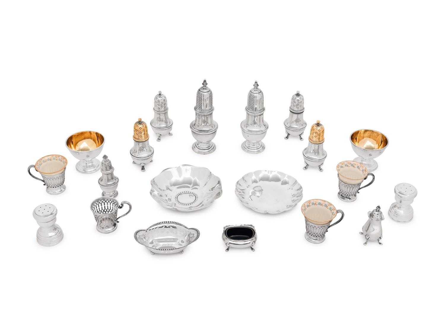 An Assembled Collection of Tiffany and Co. Silver Table Articles