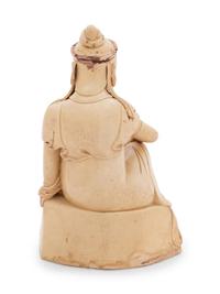 A Chinese White Glazed Porcelain Figure of Guanyin