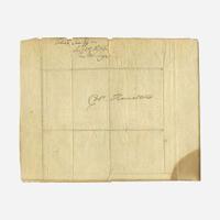 [Hamilton, Alexander] Lear, Tobias Autograph letter, signed