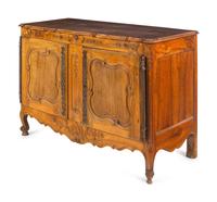 A Louis XV Provincial Walnut Serving Cabinet