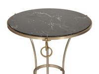 A Pair of Neoclassical Style Black Marble-Top Gueridons