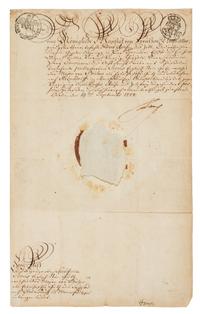 FREDERICH II, King of Prussia (1712-1786). Manuscript signed ("Frch"), in German. Berlin, 19 September 1774.
