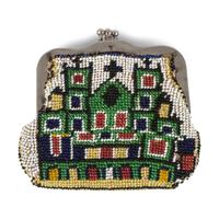 Comanche Brick-Stitched Hide Change Purse, with Candelaria Imagery