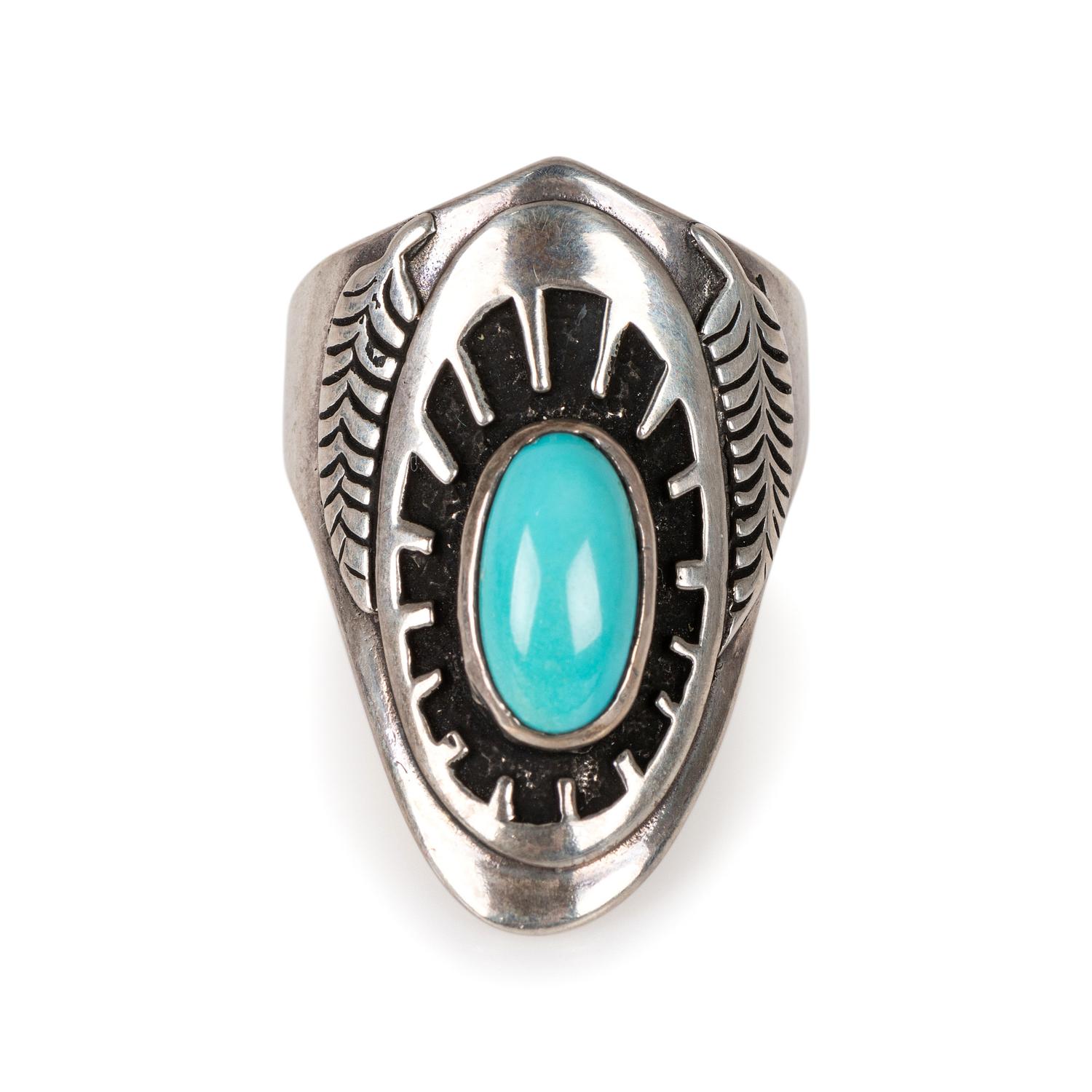 Sterling Silver and Turquoise Ring