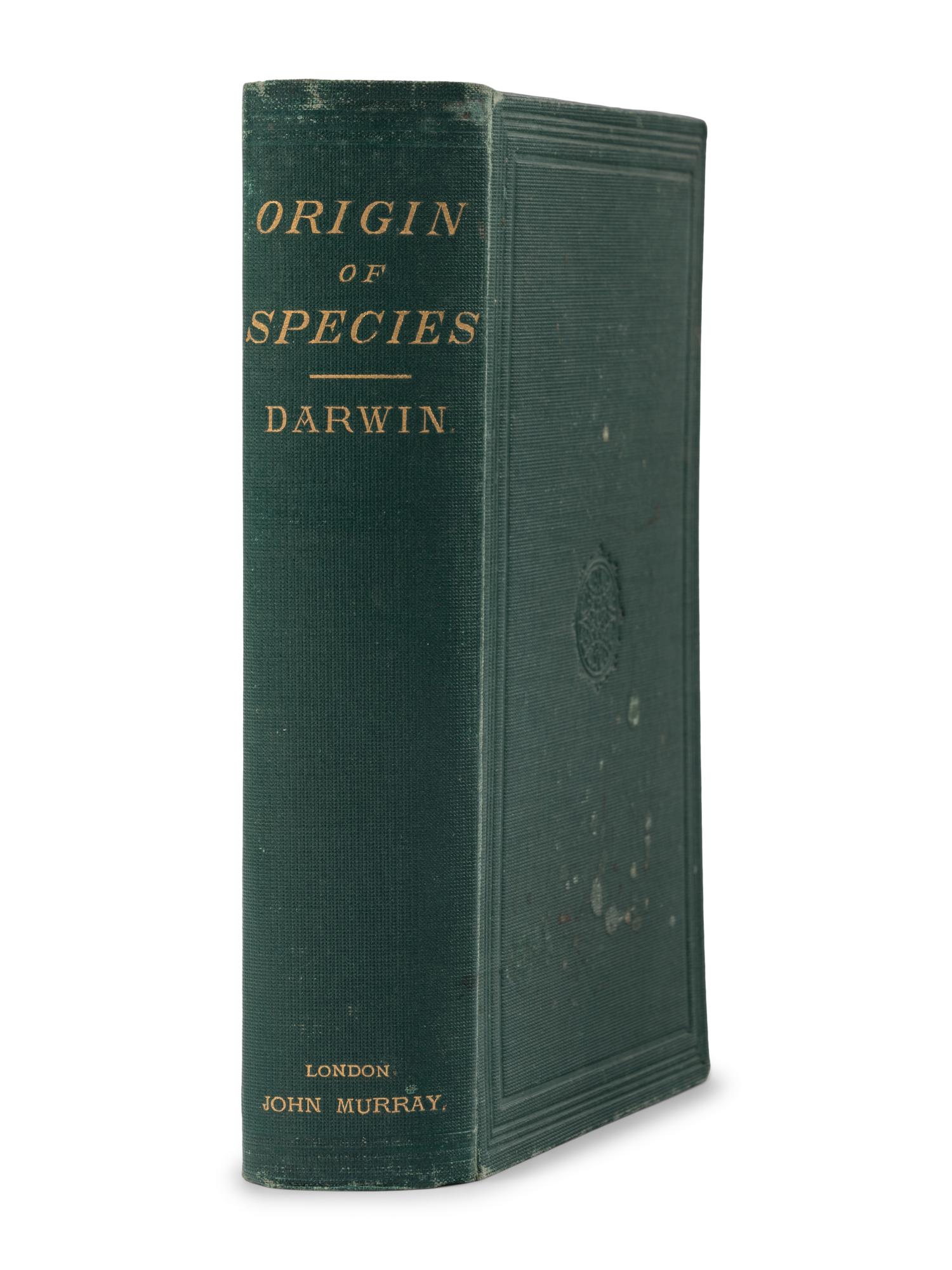 DARWIN, Charles Robert (1809-1882). On the Origin of Species by Means of Natural Selection . London: John Murray, 1872.