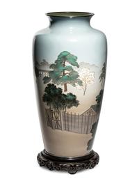 A Pair of Large Japanese Presentation Cloisonné Vases