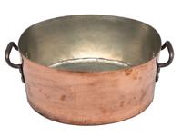An American Oval Copper Brazier with Cover