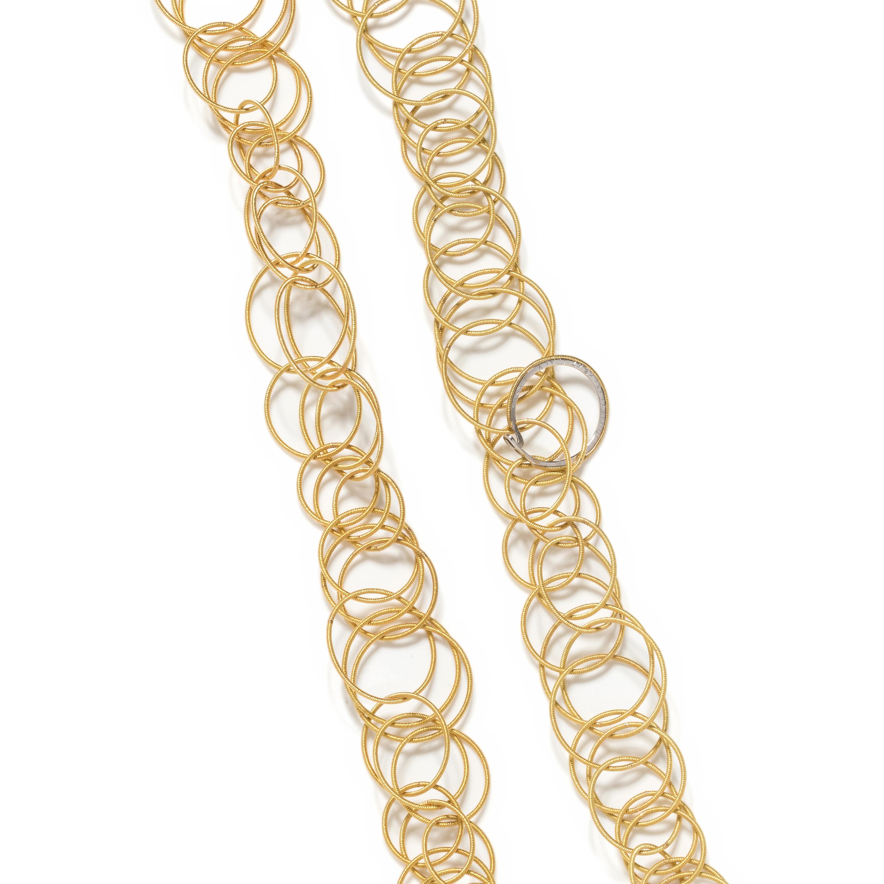 BUCCELLATI, YELLOW GOLD 'HAWAII' NECKLACE