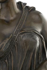 A Neoclassical Bronze Figure of a Woman