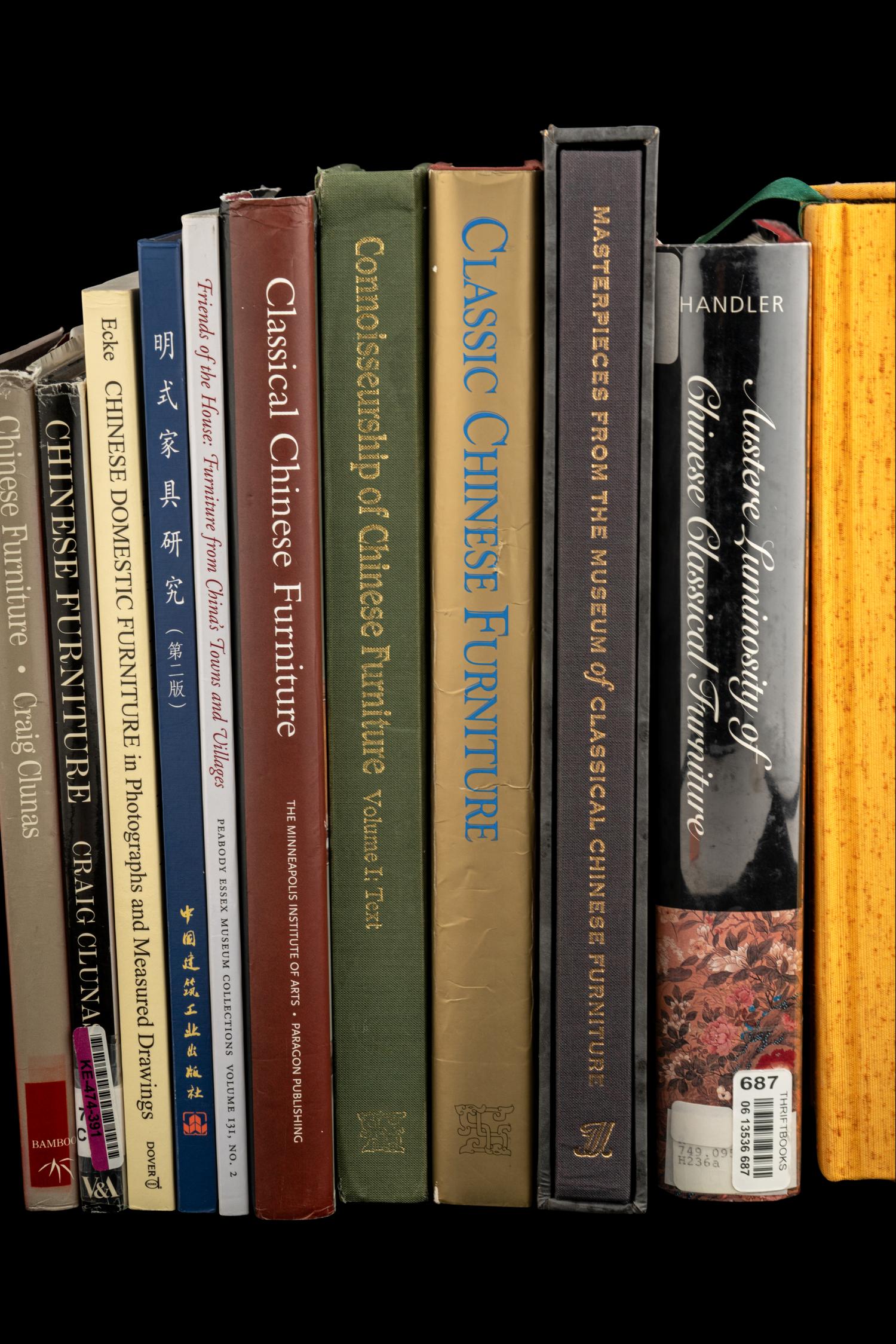 [CHINESE FURNITURE] A Group of Reference Books about Chinese Furniture