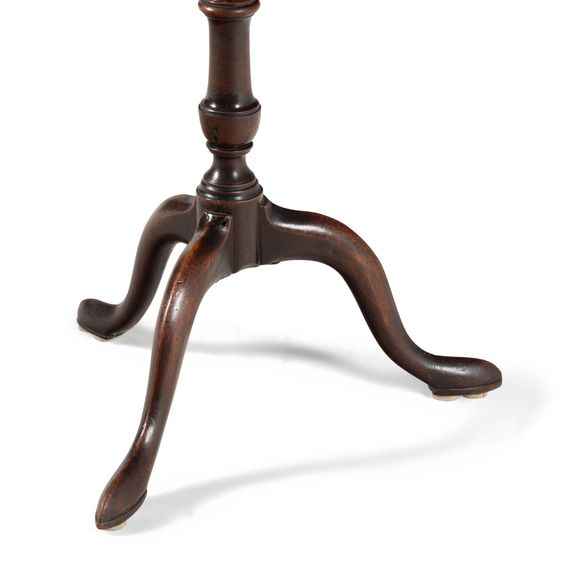 A George III Mahogany Candle Stand