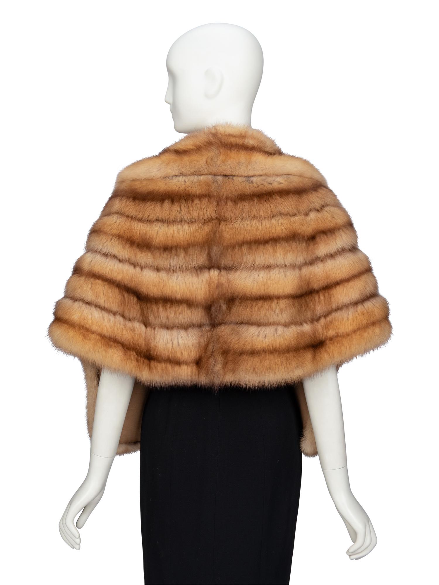 CARMEN MARC VALVO, GOLDEN SABLE SHAWL